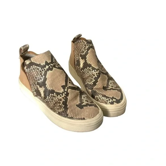 Dolce Vita Tate animal print Chelsea platform leather slip on loafer sneak… - Picture 6 of 8